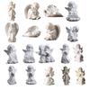 Estatua de Ángel de la Guarda Resina Figura de Ángel Pequeño Recuerdo Curación Simpatía Regalo para Estante Hogar Sala de Estar Escritorio Oficina Decoración