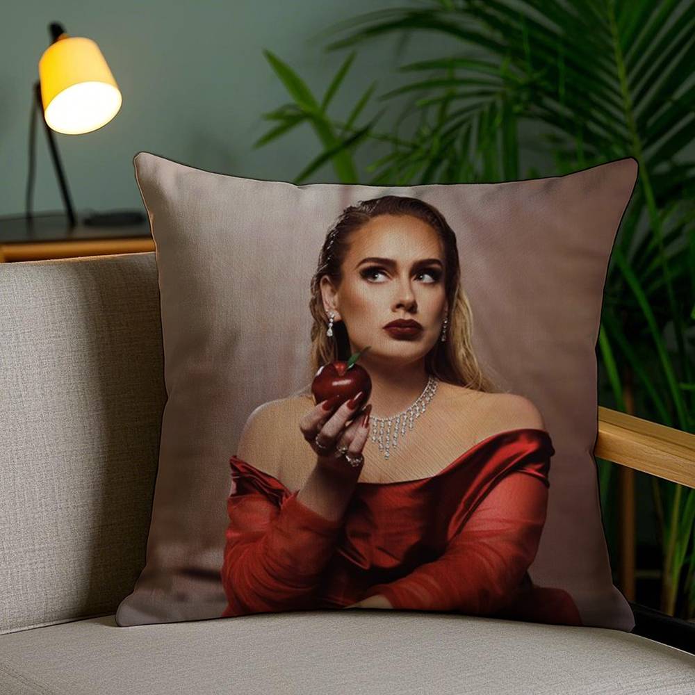 Heiße Sängerin A-Adele 30 Kissenbezug Zuhause Wohnheim Stuhllehne Kurzer Plüsch Doppelseitiger Druck Büro Nickerchen Kissenbezug