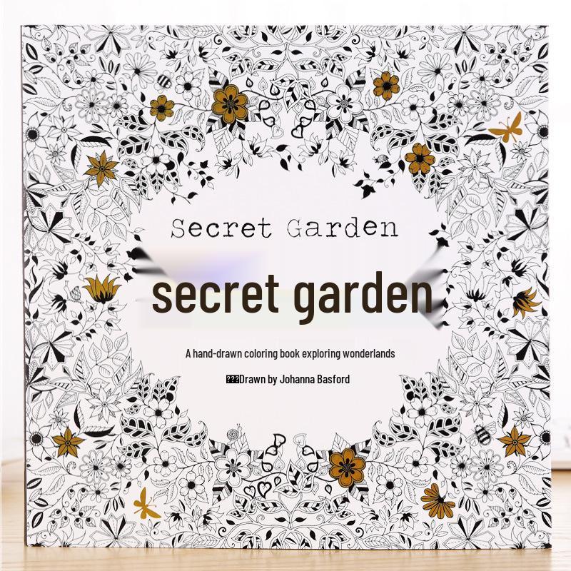 Secret Garden Adult Coloring Book: Stress Relief and Hand-Drawn Doodles