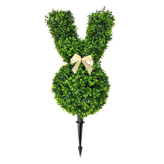 

Рождественский снеговик топиарное дерево форма кролика искусственный топиарный кол для помещения улицы сад крыльцо искусственные кустарники растения украшение D
