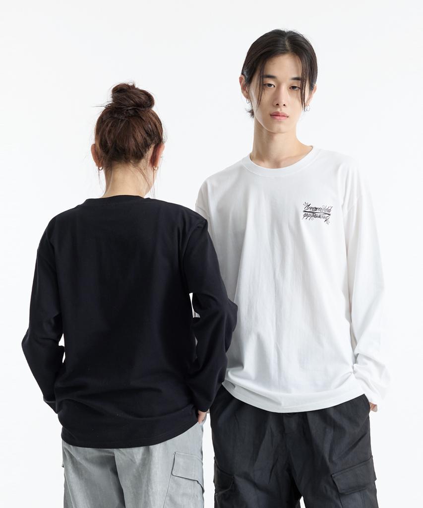 CREAM SODA LAB Crsdel Small Lettering Long Sleeve T-Shirt