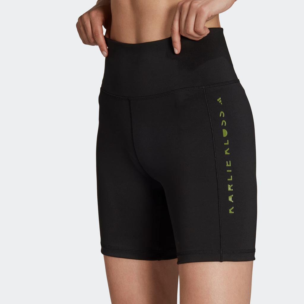 Adidas X Karlie Kloss Collaboration Aeroready Tight Moisture-Wicking Soft Training Shorts Women Shorts Black GH6846