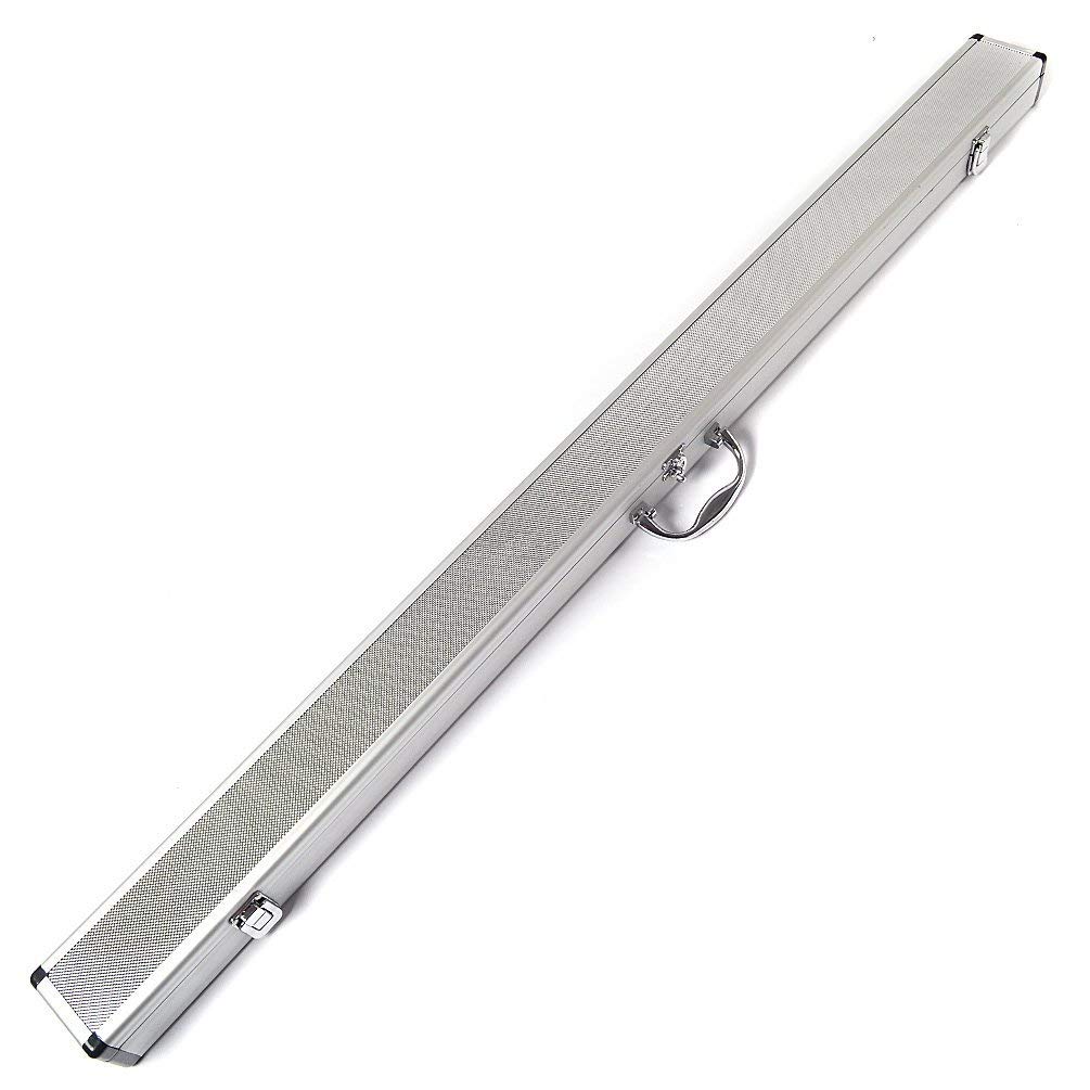 CUESOUL 57" Handcrafted 3/4 Jointed Snooker Cue with Extension and Aluminum Cue Case (D306)