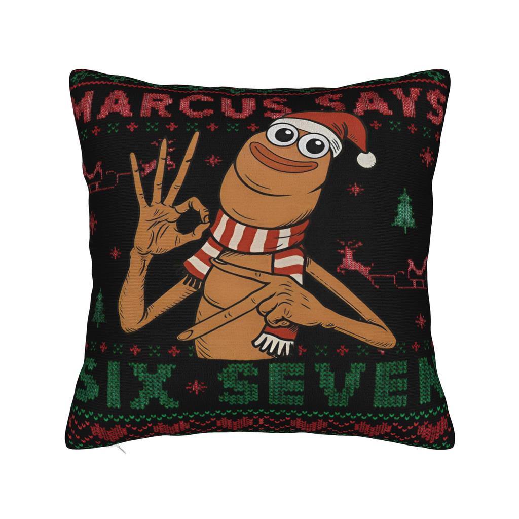Marcus the Worm Funny Meme Printed Pillowcase Cushion Cover  Throw Pillow Cover Y2K Seat Decoration Zippered Multi-Size