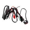 Motorcycle LED Work Light Switch Wiring Harness 12V 40A for 9‑32V Dirt Bikes ATV Electric Car