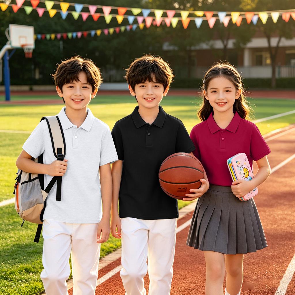 Kids Quick-Dry Shirt with Collar for Play and Everyday Wear