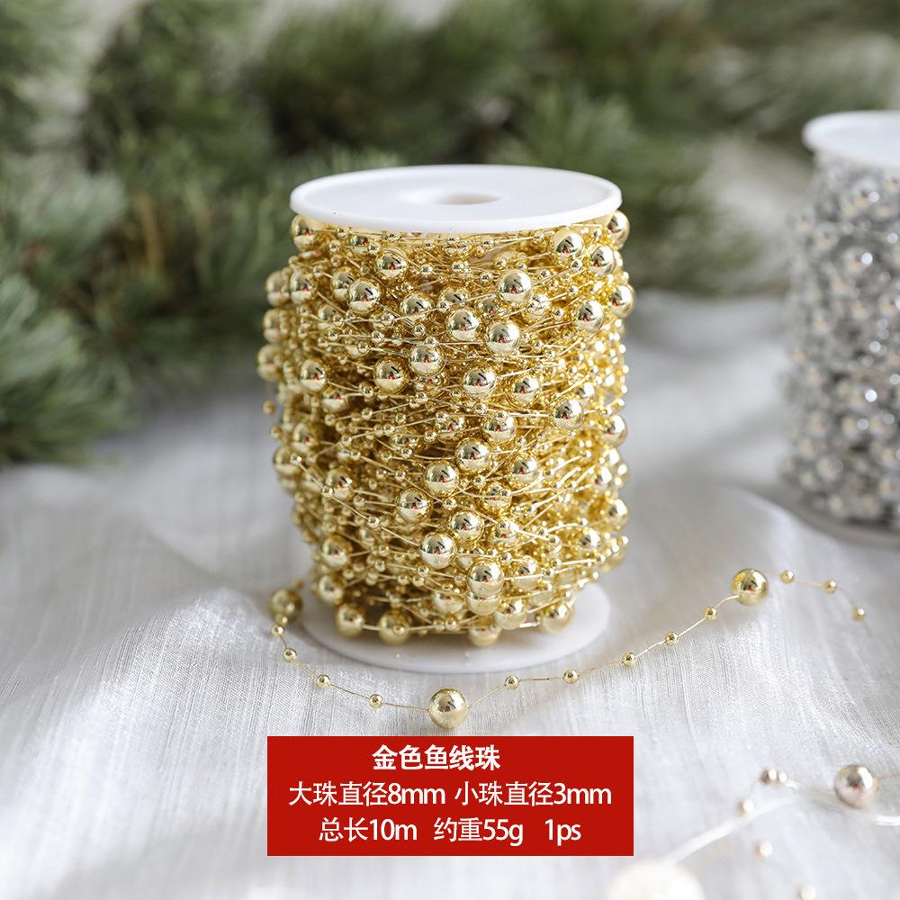 

Christmas Decoration with 10 Meter Fishing Line, Chain, Bead String, Christmas Scene Decoration, Shopping Mall Window Display