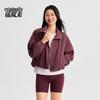 Benlai Women's Water-Repellent Drop Shoulder Stand Collar Jacket