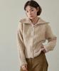 WIOE Ru Zip-Up Knit Cardigan_Oatmeal