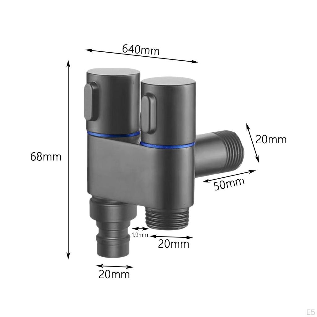 Brass Three-Way Angle Valve for Water Sprayer - Easy Installation and Durable Design