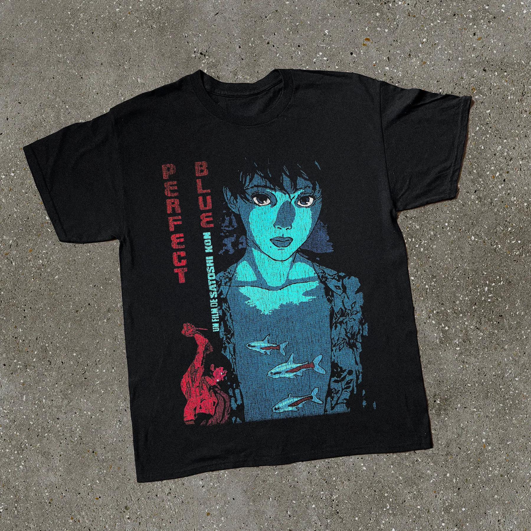 

98 Perfect Blue Promo Black TShirt New SpringSummer Arrivals Streetwear Unisex Women 4XL