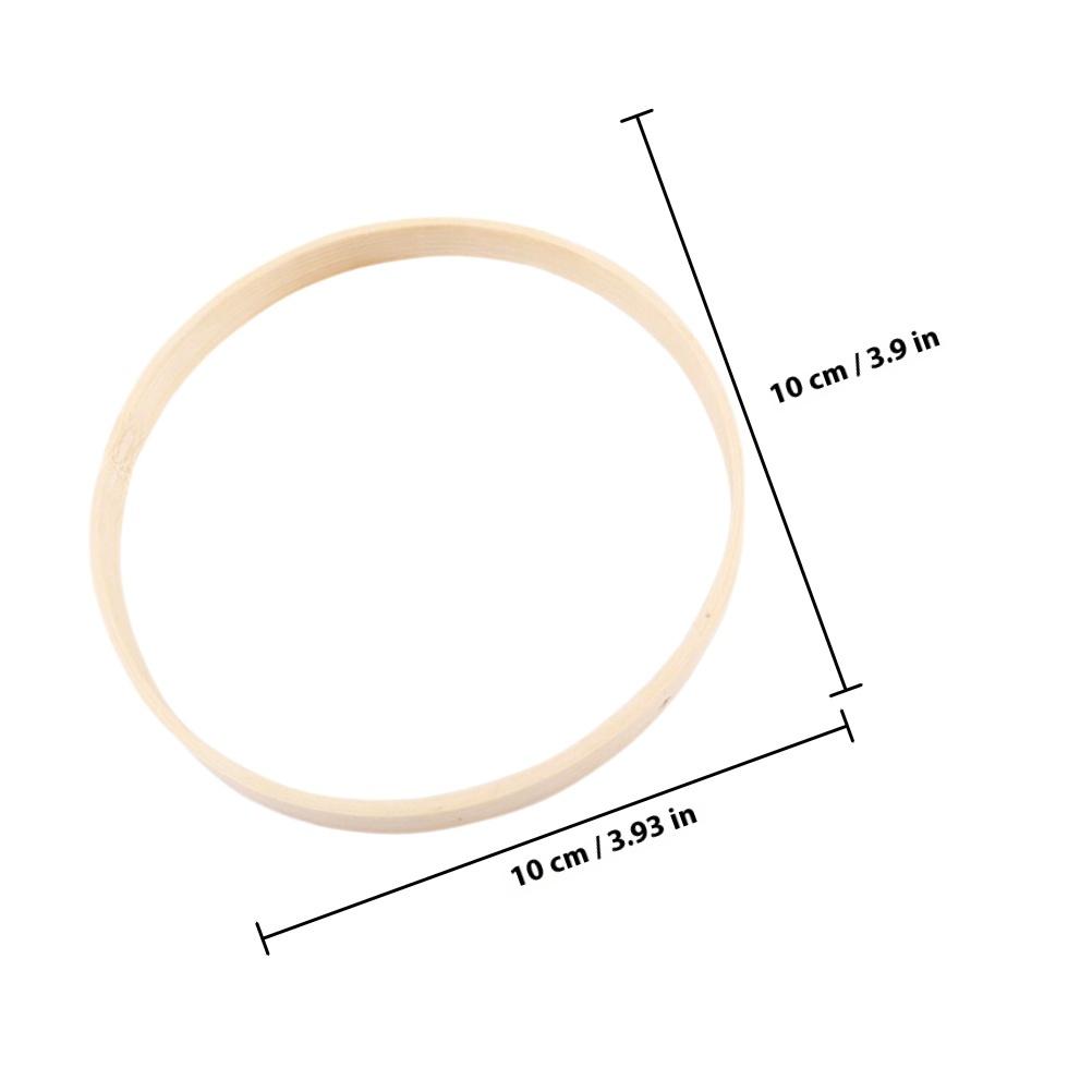 8Pcs Bamboo Rings for DIY Macrame Crafts Dream Catcher Wreath Hoops Supplies Bamboo Rings Wreath Hoops Macrame Supplies