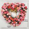 Love Heart Wreath Front Door 18" Garland for Housewarming New Year Farmhouse