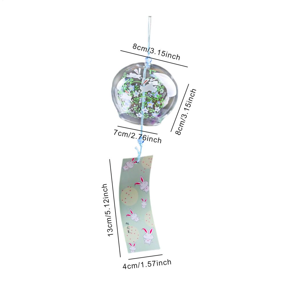 Japanese Wind Chimes Romantic Flower Wind Chimes for Home Decors Traditional Lucky Small Wind Chimes Indoor Outdoor Garden Bell