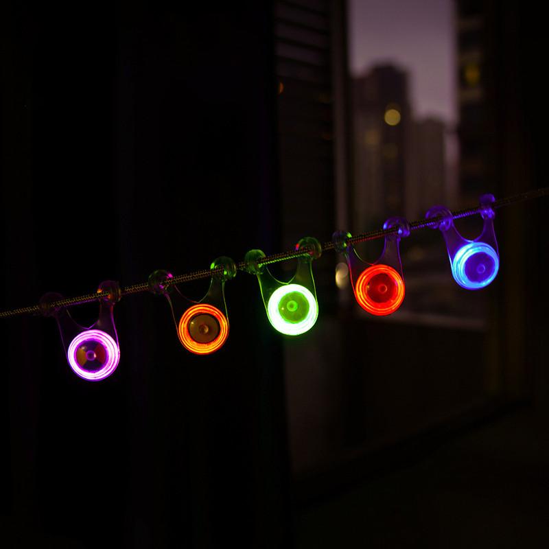 3Pcs/5Pcs Waterproof LED Tent String Rope Guard Hanging Lights Camping Accessories Mini Flashlight Outdoor Safety Warning Rope Light Bicycle Lamp