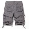 Men Summer Multi Pockets Cotton Cargo Shorts Men Fashion Solid Joggers Shorts Pants Outdoor Breathable Shorts Man