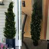 Artificial 120cm Set of Artificial Pine and Cypress Trees with Features photocatalytic realistic easy care watering and no Suitable for indoor and