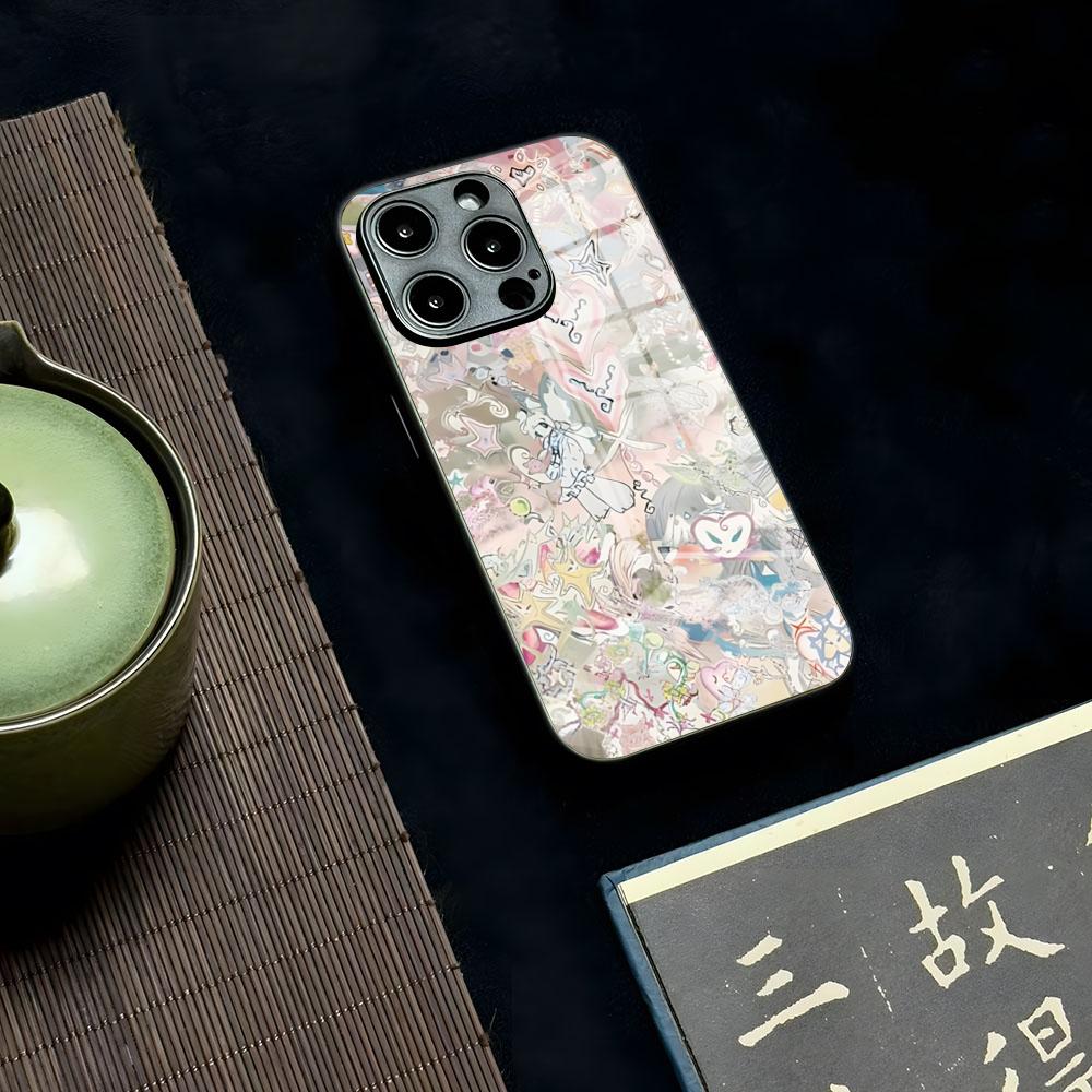 

Bladee 333 Spiderr Phone Case For Iphone 16 15 13 12 14 11 Pro Max Mini X Xr Xs 8 7 Puls 6 Glass Luxury Coque Selling 2024 iPhoneXS Max
