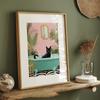 Modern Animal Cat Posters Home Decoration Funny Bathroom Canvas Prints Cute Black Cats Art Painting Wall Pictures Toilet Decor