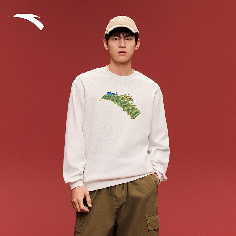 Anta Unisex Fun Print Fleece Pullover Hoodie 3XL