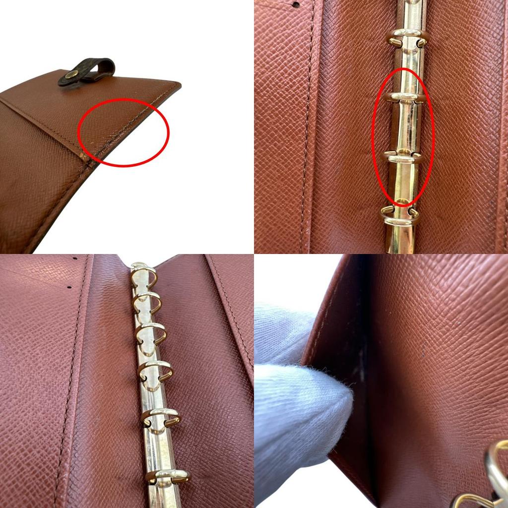 LOUIS VUITTON Monogram Agenda PM R20005 Notebook cover Monogram canvas Brown Used