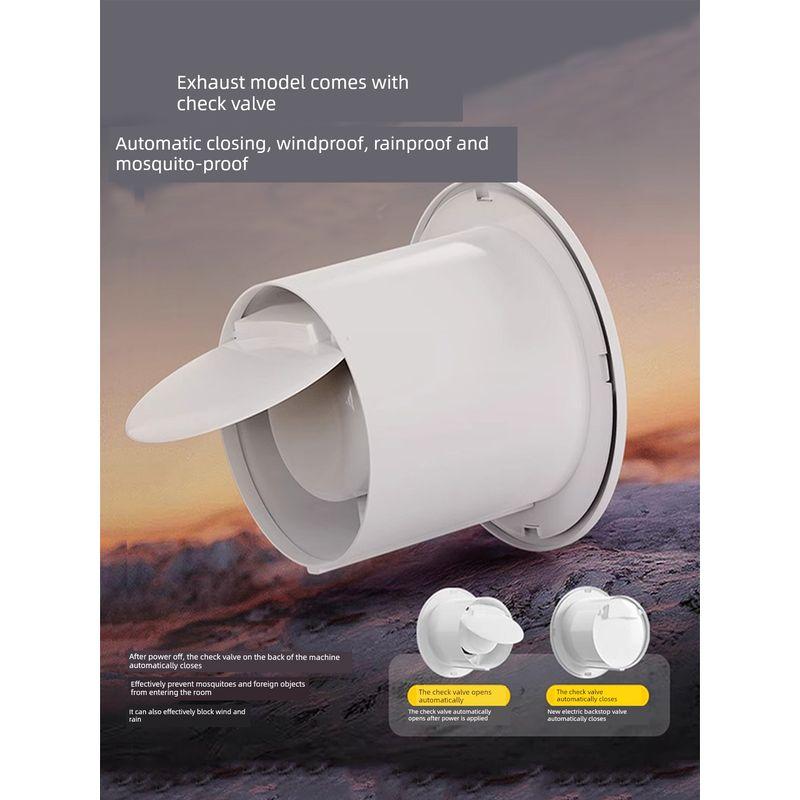 Powerful Silent Bathroom Exhaust Fan for Home Use, Wall-Mounted Toilet and Kitchen Ventilation Fan, Dual-Directional Extractor Fan