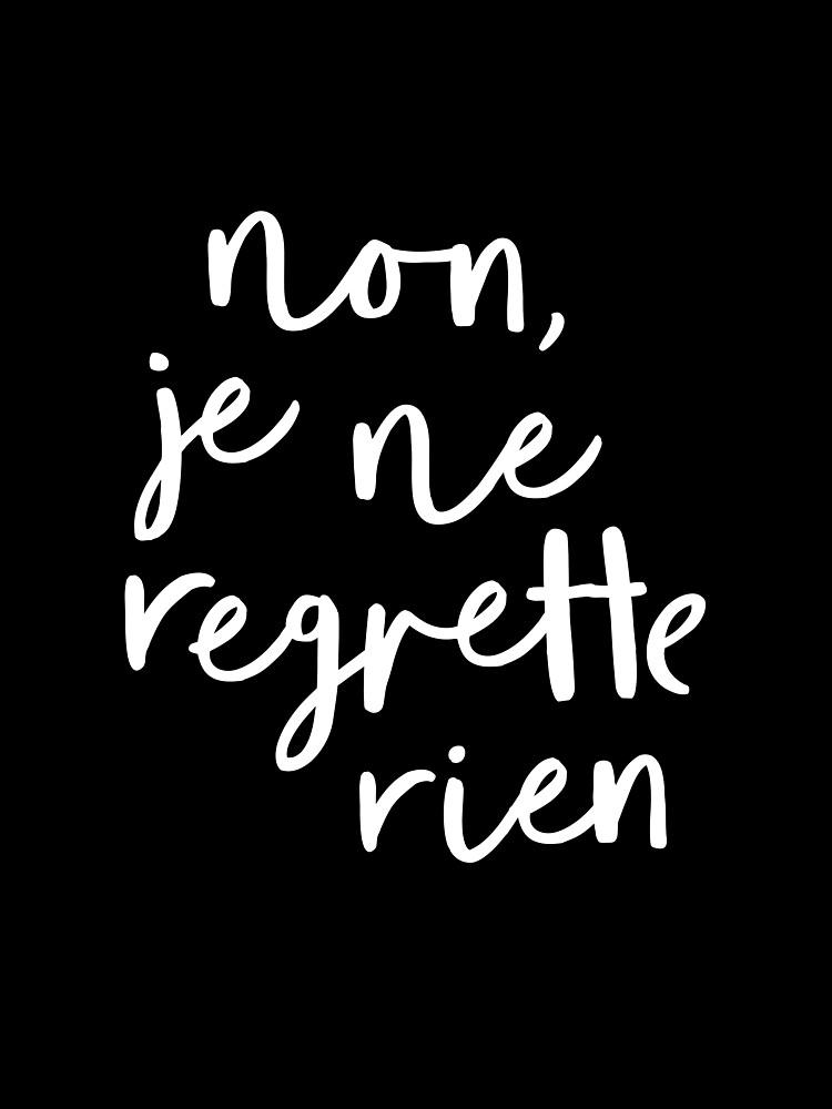Édith Piaf Non, Je Ne Regrette Rien Oversized T-Shirt