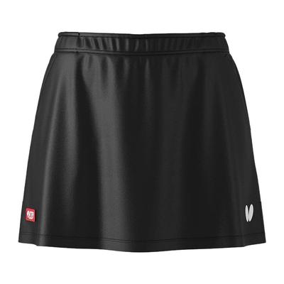 Butterfly Table Tennis Linoa JTTA 52219 Skirt, Skirt, Moisture-Wicking, Quick-Drying, Stretchable, Certified, Women's, Black, SS,