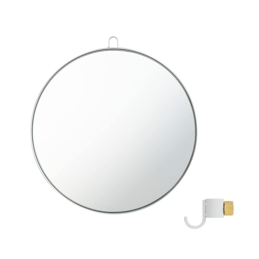 DRAW A LINE 023 Mirror White Draw A Line Mirror White 24cm W X 1.2cm D X 25.7cm H Weight 660g D-MIR-WH