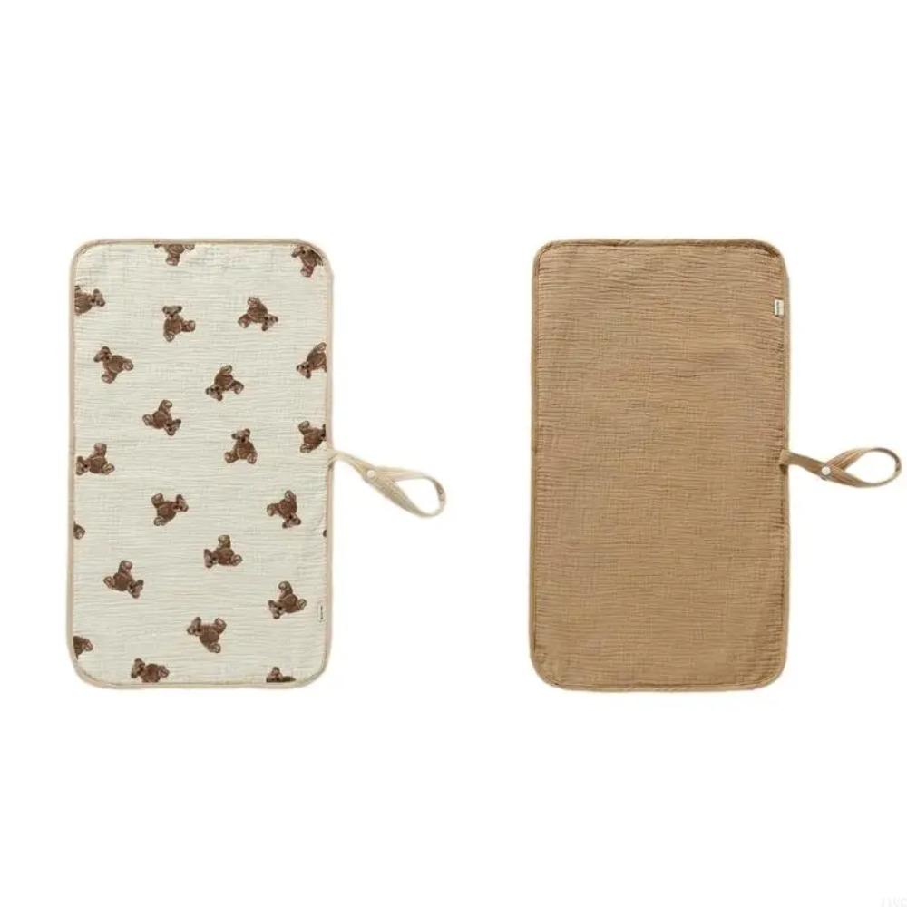 Strong Absorbent Infant Diaper Mat Soft Baby Bed Pad Cute Baby Diaper Changing Pad  Travel