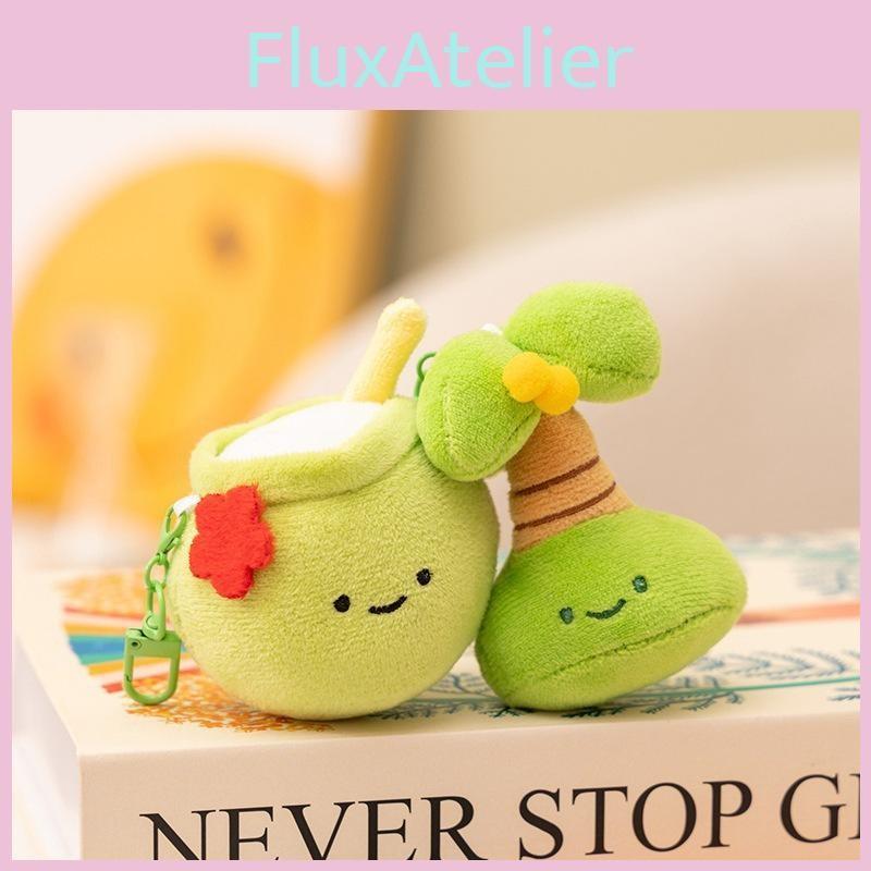Tortoise Slippers Fruit Shaped Plush Keychain Toy Short Material Doll Gifts