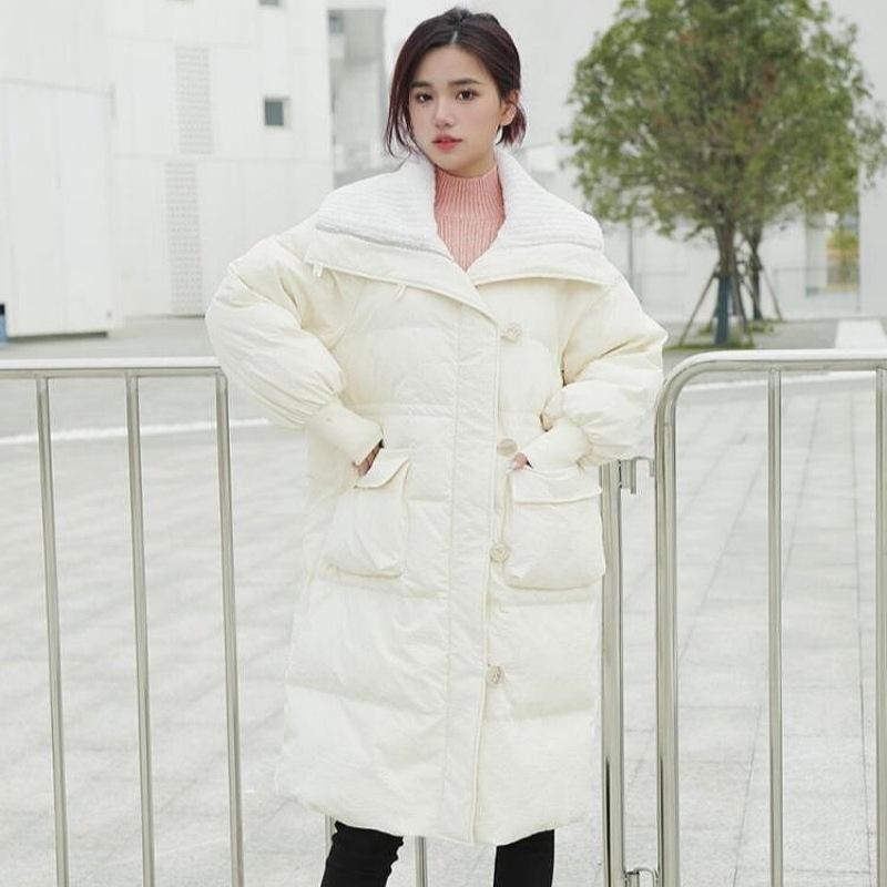 New cotton-padded clothes for women's winter long thickened cotton-padded jackets, loose design cotton-padded jackets