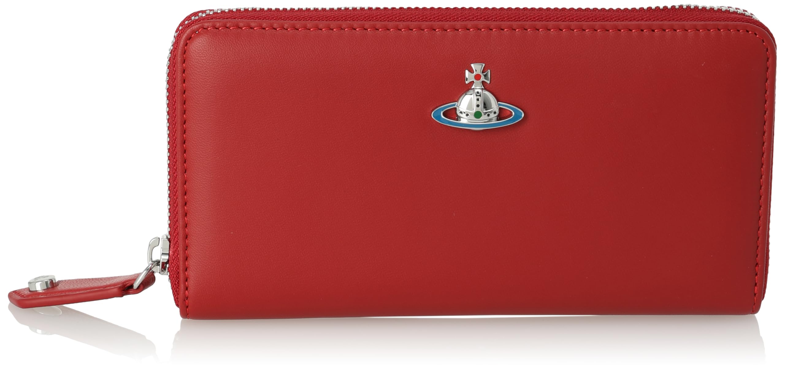 

Vivienne Westwood Classic Zip Round 51050023 L001L NAPPA CLASSIC ZIP ROUND WALLET Wallet, Women s, H404RED/SILVER [Used]