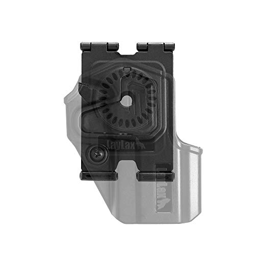 LayLax CQC Holster Attachment Molle Platform Black MOLLE Compatible 360 Degree 24 Level Angle Adjustment