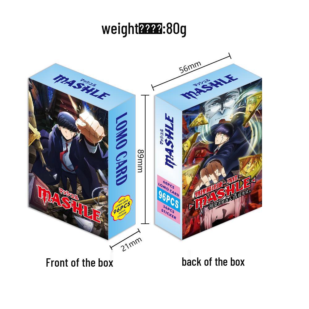 MASHLE Anime Magic User Mash LOMO Cards - 96pcs Collector s Set