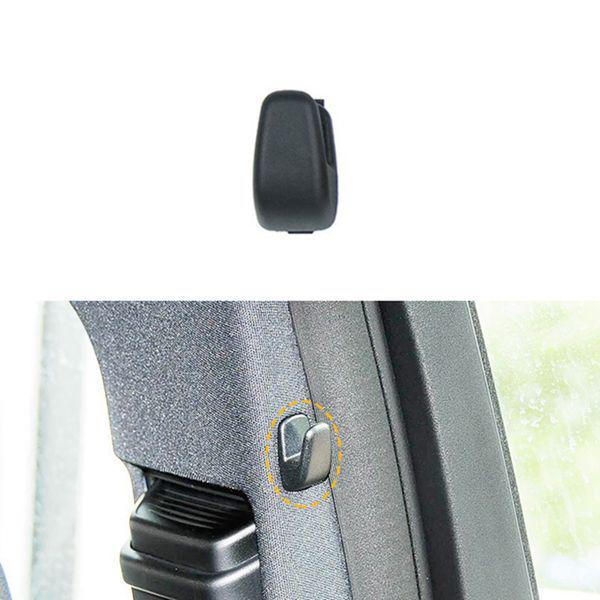 1pc Black Plastic Clothes Hook for Partition and B-Pillar Curtain, Compatible with Mercedes-Benz.