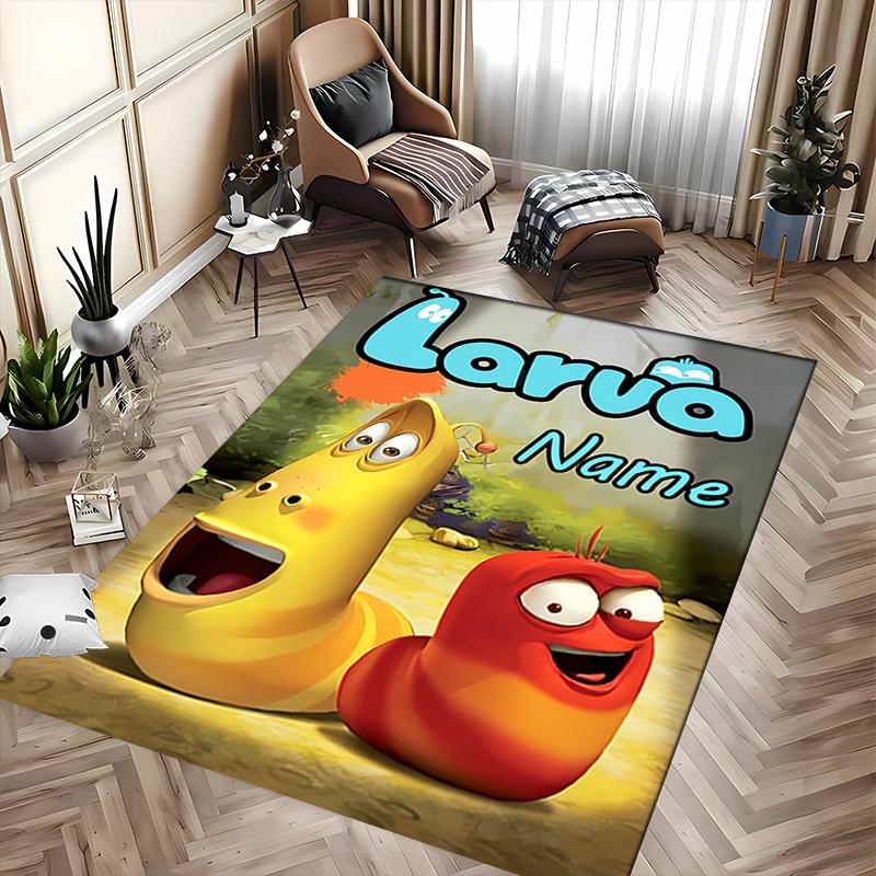 Custom Personalization Larva Area Rug - Perfect For Kitchen, Bathroom,Laundry Room Decor Large Size Available,Gift All Seasons