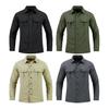 Men Spring Fall Outdoor Shirt Quick Dry Plus Size Soft Breathable Waterproof