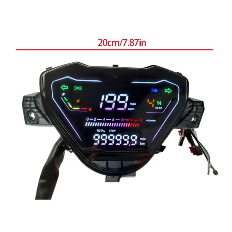 IP67 Waterproof Motorcycle Digital Speedometer Odometer With High Accuracy Sensor And ABS Housing for Riding Road Safety