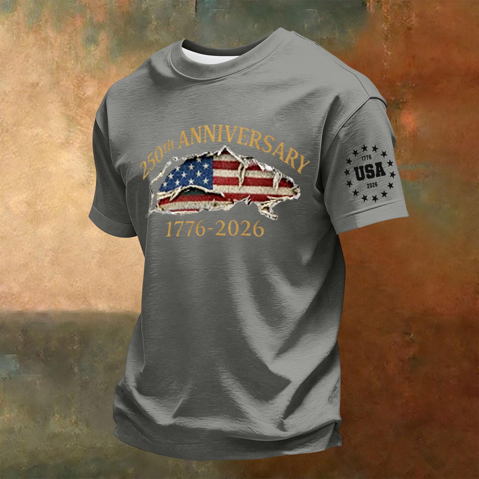 

Men s Summer Crew Neck Short Sleeve T Shirt Casual Comfortable Lightweight Fabric Printed Design Suitable for Daily Wear and Outdoor Activities M