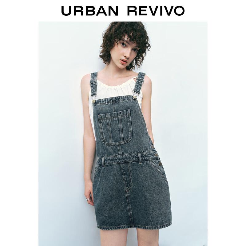 Damen Süßes & Schickes Latzkleid aus gewaschenem Denim