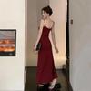 Damen Sommer 2024 Einseitiges Elastisches Trägerkleid - Taillenschlankmachender Langer Rock