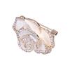 Brooch Pin Camellia Shape Elegant Exquisite Rhinestone Embellished Brooch for Women Clothes Silk Scarf Decoration