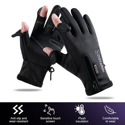 Winter Warm Touch Screen Gloves Outdoor Windproof Waterproof Cold-proof Gloves Men Driving Cycling Fishing Ski Gloves