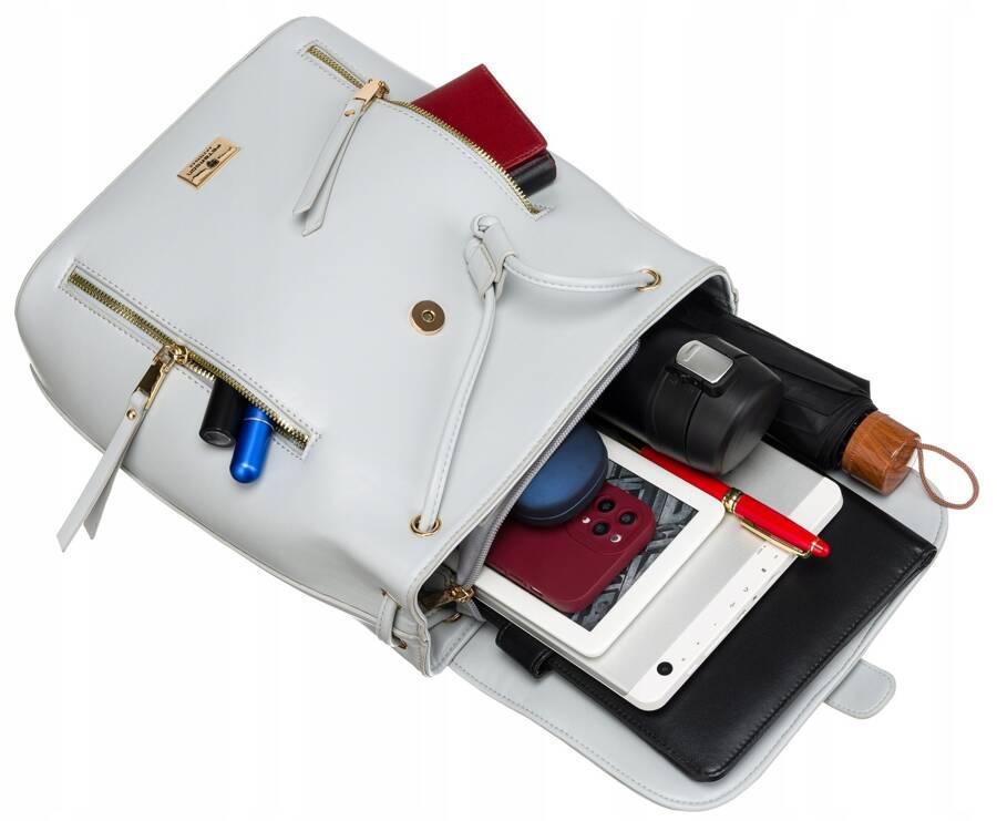 Stilvoller Damenrucksack aus Kunstleder - Peterson