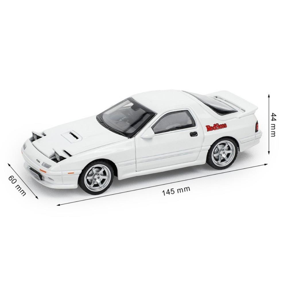 

1/32 Mazda RX7 RX-7 FC INITIAL D Суперкар Сплав Литье под давлением Игрушечная модель автомобиля Звук и свет Игрушка Коллекционные предметы Подарок на день рождения белый
