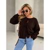 Women Solid Knit Sweater Cardigan Full Sleeve Lace Up Thick Jumper Casual Elegant Coat Sweaters Regular Autumn