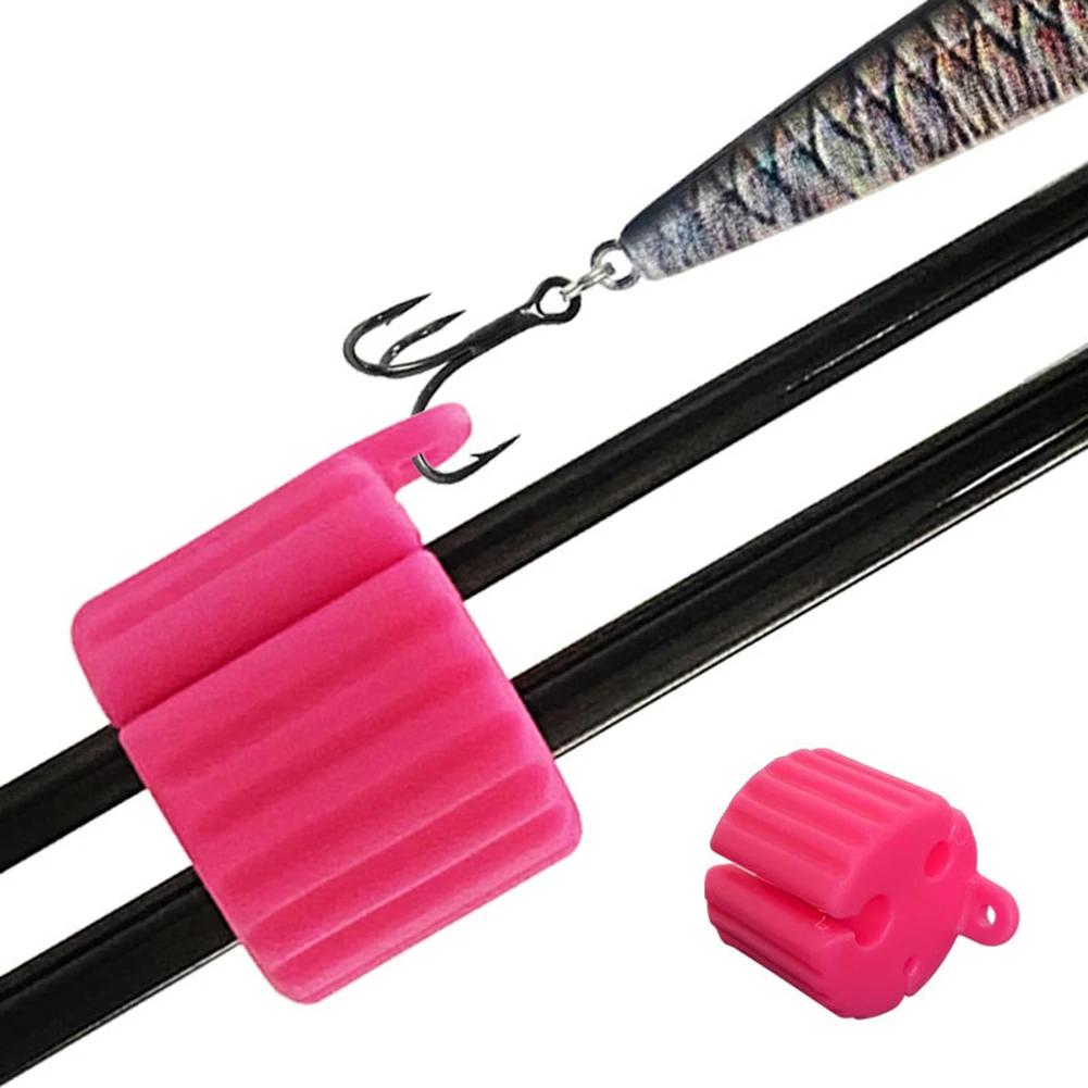 1Pc Silicone Fishing Rod Fixed Ball Rod Fishing Rod Pole Fastener Anti-Collision Fishing Rods Tie Holder Fishing Rod Accessories