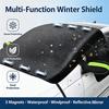 Magnetic Car Windshield Snow Cover Winter Anti Ice Frost Shield Waterproof Thick Windproof Sun Shade With Reflective Mirror Side