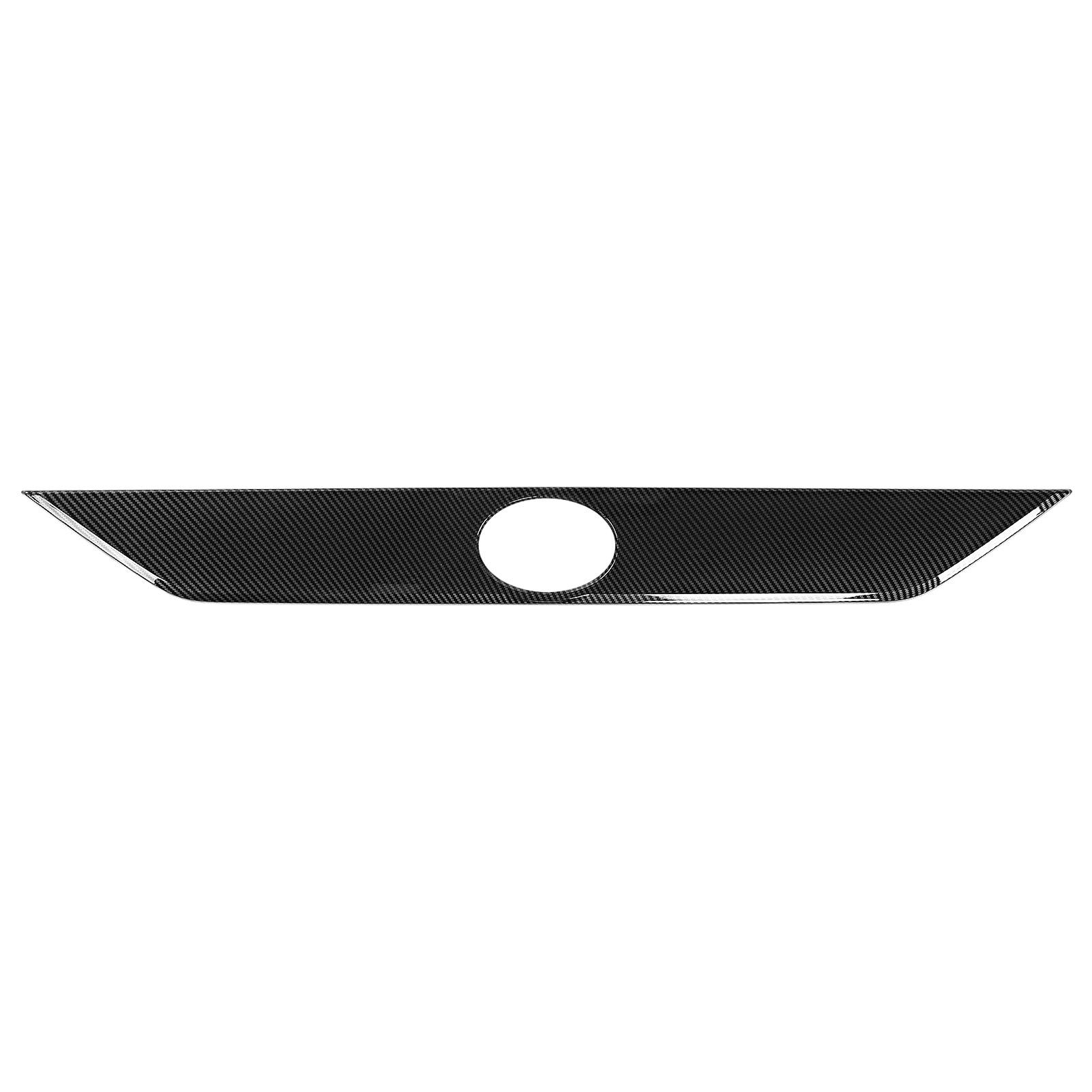Igeteck Unisex Rear Trunk Tailgate Lid Cover Trim Carbon Fiber Style Exterior Decor Fit For Rav4 2019 2021